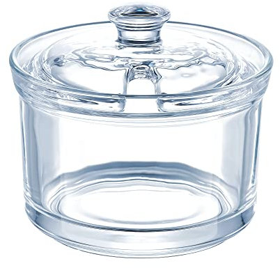 Domotti Aurora - Sucrier avec couvercle - 10 x 10 x 9 cm - Verre transparent