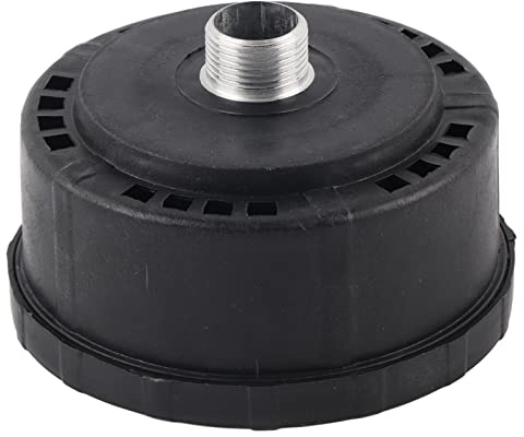 Silencieux de Silencieux de Compresseur D'air, Silencieux Rond de Coquille en Plastique 3/4 25mm Diamètre D'admission de Filtre 80mm