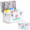 2 Layer Portable Aluminum Alloy Frame Medicine Storage Box with Lock First Aid Medicine Storage Box Childproof Medication Case Household Medicine Storage Box Medication Organizer Case With Handle
