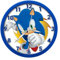 Kids Euroswan Sonic Wanduhr 25 cm