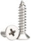 M4 x 25mm Self Tapping Screws, Phillips Flathead 304 Stainless Steel Screws, Fasteners Bolts for Plastic Wood Furniture and Drywall 50 Pcs