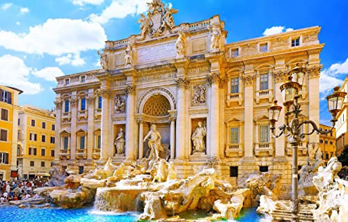 Puzzle 1000 Piezas Roma Fontana De Trevi Maravillosa Arquitectura 75 * 50Cm