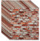 3D Wandpaneele,10 Stück Selbstklebend Ziegel Steinoptik Tapete, Wasserdicht Wandaufkleber, Ziegel Tapeten Steinoptik, 77 * 70cm*4mm (Rot)