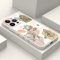 LEECG für iPhone 15 Pro Max Hülle, Morandi Blume Muster Design für iPhone 15 Pro Max Handyhülle mit Mikrofaser weiche flüssigem Silikon für iPhone 15 Pro Max Schutzhülle-Weiß 2