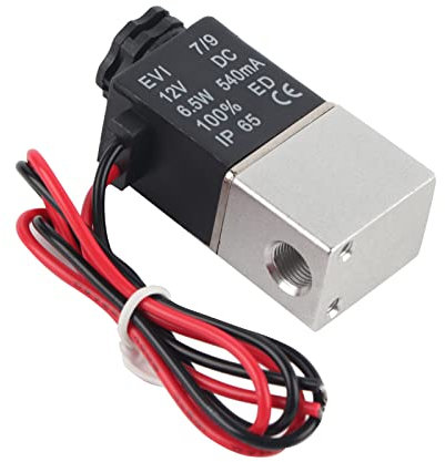 Valvola Elettromagnetica Normalmente Aperta, Elettrovalvola, 2 Posizioni Elettrovalvola a 2 Vie Valvola Elettromagnetica Durevole Stabile Normalmente Aperta, per, Valvola (DC12V)