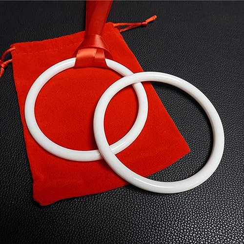 Bague et ruban tours de magie Ruban fondu à travers l'anneau pénétration magique série télévisée scène illusions gadgets Mentalisme accessoires