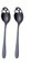 Ro Rox Cuchara de té con Calavera Artículos Góticos Cocina Halloween, Negro, 2pc