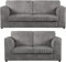 JUMBO CORD ORIGINAL CHICAGO FULL BACK 3+2 Sofa Swivel Chair *SALE* (3 SEATER, GREY)