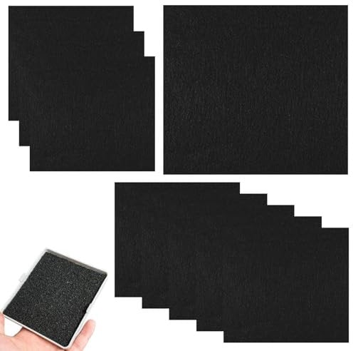 9 Pcs Cat Litter Tray Activated Carbon Filter, Highly Absorbent Replacement Filters, Cat Litter Odor Filters for Fully Enclosed Cat Litter Box with Lifting Lid