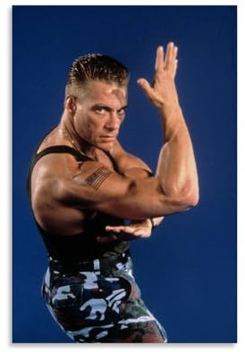 DEEBOW Jean Claute Van Damme Poster, dekoratives Gemälde, Leinwand, Wandposter und Kunstdruck, modernes Familienschlafzimmer-Dekor-Poster, 20 x 30 cm