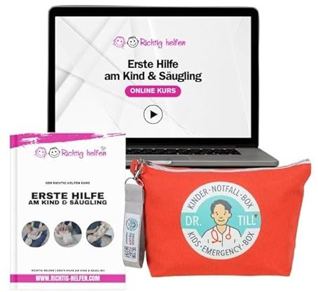 Dr. Till Kindernotfallbox | inkl. Video Kurs Erste Hilfe am Kind