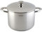 Wecook! Marmite en acier inoxydable avec couvercle et échelle de mesure intégrée, Ø 24 cm, capacité de 7,6 litres. Compatible Tous Feux Dont Induction