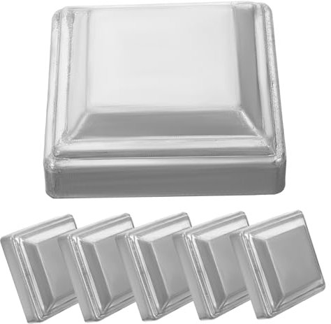 HOMSFOU 6st Schutzgeländer-vierkantrohrkappe Universelle Zaun-abdeckkappe Pfostenkappen, Zaunaufsatz Austausch Der Zaunpfostenkappe Dekorative Zaunpfostenkappen Schmücken Eisen Quadrat