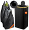 WIAZZLUK 100L Poubelle pour Conteneur de Bouteilles Consignées, Poubelle Trieur à Déchets Poubelle de Recyclage Poubelle, Emballages Vides et Verre Usagé, Collecteur de Bouteilles avec Couvercle