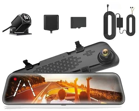 G840S 12IPS Dash Camera 4K Rearview Dash Cam GPS Video Recorder Night Vision HD Dual Cameras Car Dvr Parking Monitor(4K add hardwired kit)