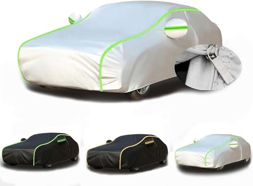 Autoplane Gemacht Für Nissan Micra C+C,Autogarage Abdeckung Wasserdicht, Hagelschutz Auto, Auto Abdeckplane Winter, Autoabdeckung Wasserdicht, Wärme und Isolierung-ucd37