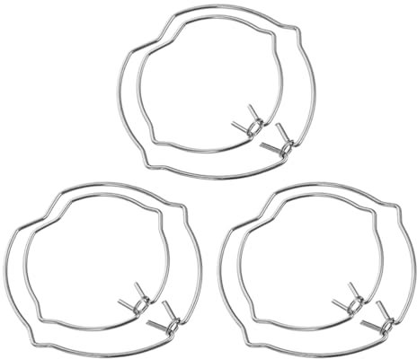 HOMSFOU 1 Satz Downlight-befestigungsschnalle Lampenklammerhalter Panel-lampe Federclip Glühbirne Haltefederclips Spot-downlights Downlight-panel-lampen-federclip Manganstahl Silver 6st
