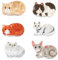 NRVTRE Lot de 6 pinces à cheveux mignonnes en forme de chat, pinces à cheveux en forme de chat mignon pour femme, Pince à Griffes de Chat, Barrettes à Pinces à Cheveux Motif Chat Mignon