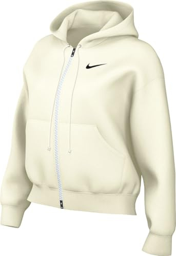 Nike Damen Sportswear Phoenix Fleece Sweatshirt, Sail/Black, L EU