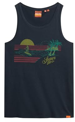 Superdry Herren Gestreiftes Outdoor-Tanktop