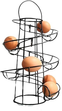 Porte-Oeufs En Métal,Comptoir Du Support D'oeuf, Support De Séchage Pour Œufs De Poule, Design Metal Egg Egg Skelter Dispensver Rack, Organisateur De Rangement Pour Comptoir De Cuisine