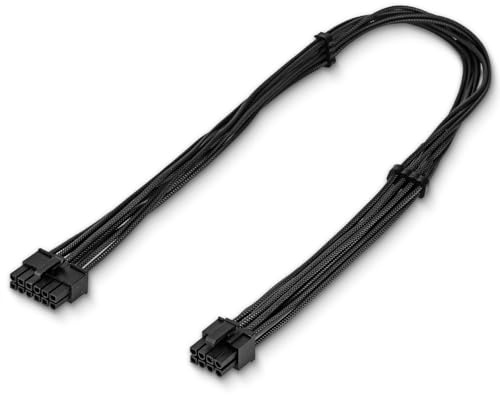 PCIE Kabel für Be Quiet, PSU 12 Pin Stecker auf PCIe 8 Pin (6+2) Stecker Stromversorgung ummanteltes Kabel für be quiet Power Supply