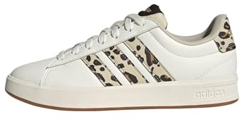 adidas Damen Grand Court 3.0 Shoes, Crystal Linen/Aurora Coffee/Matte Gold, 44 EU