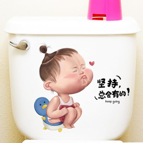 Les autocollants attrayants pour abattant de toilettes ajoutent une touche d'humour à votre décoration d'intérieur avec des dessins animés amusants