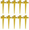 Rasensprenger-Spike-Basis, 10 Stück, hochwertiger Kunststoff, rostfrei, Anschluss für Gartenbewässerungssystem für Balkone, Innenhöfe, Pflanzen, Wände, grüne
