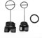 BlesConi Chainsaw Fuel Tank Cover Oil Cap Replacement Parts for McCulloch 335 338 436 438 440 441 Garden Tool Components Chain Saw Fuel Cover(2pcs)