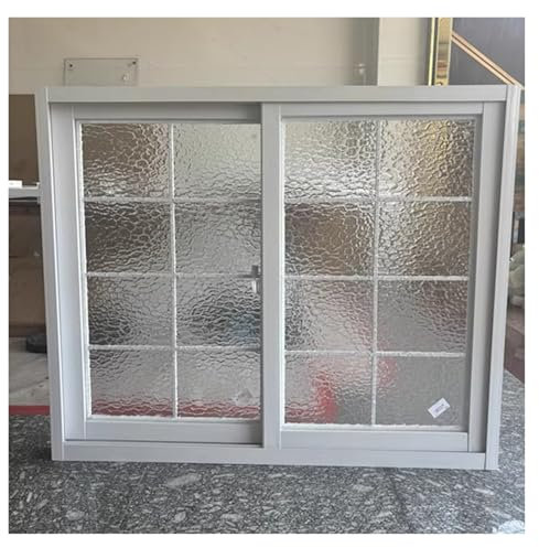 CYHTYM Ventanas Correderas Ventana Deslizante de aleación de Aluminio reemplazable, Adecuada para Mover Ventanas en almacenes, sótanos, cocinas y baños(White,120x120cm/47.24x47.24)