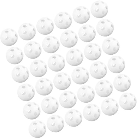 Alasum 60stücke Weiße Rasselbälle aus Kunststoff für Diy-plüschtiere Schüttelglöckchen und Sensorische Babyspielzeuge zum Häkeln für Reparaturen