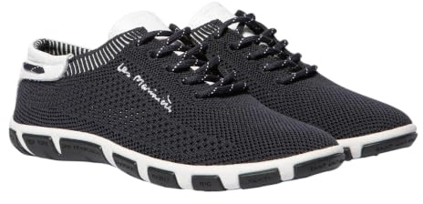 TBS Jazaria Damen Sneaker in Weiß aus Strickgewebe - atmungsaktiv und im maritimen Design.