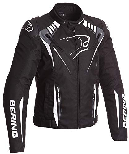 Bering Motorradjacken PRIMO-R, Schwarz/Weiß, Größe L