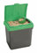 S&MC Gardenware Large Plastic Storage Bins Animal Pet Horse Feed Bird Seed Food Flour Salt + SCOOP (30 Litre, Green)