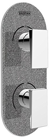 Bristan msai shcdiv GG Metallix Sail verdeckter Dual Control Ventil und Umschalter graphit Glisten, chrom/graphit