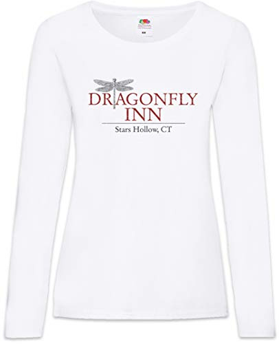Urban Backwoods D Inn Damen Langarm T-Shirt Weiß Größe M