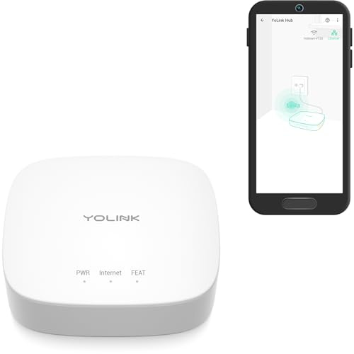 YoLink Hub - Smart Home Controller - Controller - Hub - YoLink Hub - 1/4 Meile Reichweite - LoRa Technologie - 5 Volt - ABS Material - YS-HUB-01-15399100031