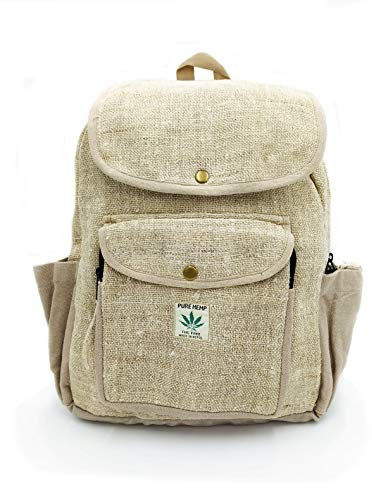 Rucksack aus Hanf, Natürliche Tasche, Handgemacht in Nepal, Yogi