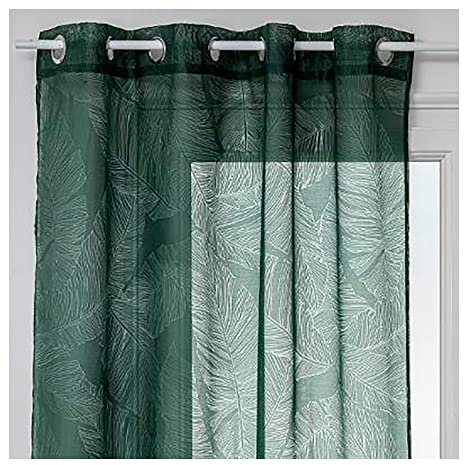 Atmosphera - Gardine Devo - zederngrün - 140x240 cm - Zederngrün