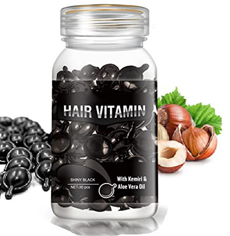 gowwimHair Vitamin Serum Capsule,Hair Treatment Serum,Argan Macadamia Avocado Oil,Deep Care Repair Damaged Hair,30 PCS