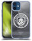 Head Case Designs Offizielle Manchester City Man City FC Schwarz Weiss Mono Abzeichen Geometrisch Gel Handyhülle Hülle [Militärischer Schutzgrad] Kompatibel mit Apple iPhone 12 Mini