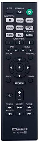 RMT-AA400U Ersatz Fernbedienung - VINABTY RMT AA400U Fernbedienung für Sony Stereo Receiver STR-DH190 STRDH190 STR DH190 RMTAA400U Remote Controller