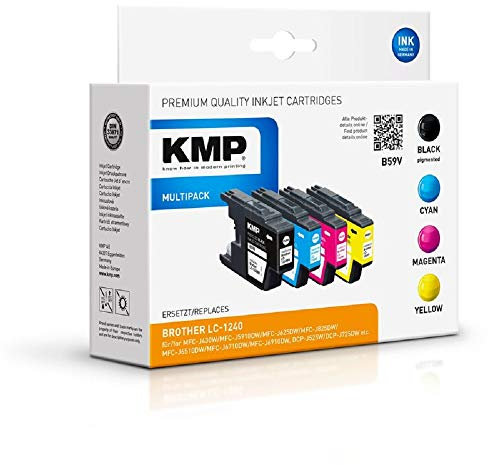 KMP Tinte B59V Multipack ersetzt Brother LC1240VALBP (alternativ zu B37V)