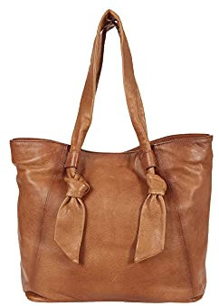 FRYE Damen Nora Geknotete Tragetasche, Beige
