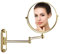 DOWRY Kosmetikspiegel Wandmontage Gold Schminkspiegel Rasierspiegel mit Vergrößerung 10x Wand Vergrößerungsspiegel für Bad Doppelseitiger Spiegel,Durchmesser 20cm