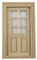 Melody Jane Casa de muñecas Puerta interna 2 Panel 6 Luz 1:24 Escala de media pulgada Madera desnuda
