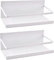 2 Stück Kühlschrank Regal Hängeregal für Kühlschrank Magnet Magnet Gewürzregal mit Ablage Küchenregal Küchen Organizer Aufbewahrung (Weiß)