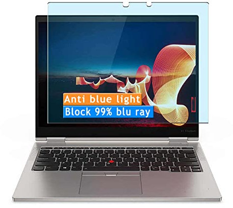 Vaxson 2 Stück Anti Blaulicht Schutzfolie kompatibel mit Lenovo ThinkPad X1 Titanium Yoga 13.5 Bluelight folie folien Displayschutzfolie ( nicht Panzer Schutz Glas folie nicht PanzerGlas ) Neue