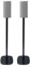 Vebos Paire de pieds HT-A9, noirs, compatibles avec Sony HT-A9